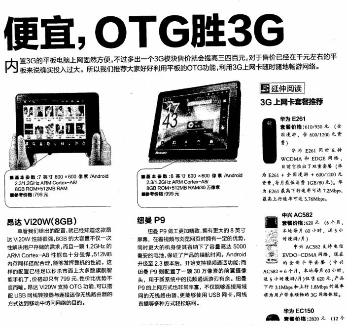 電腦報(bào)熱購?fù)扑]：《便宜，OTG勝3G》
